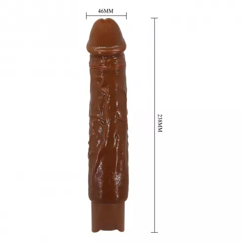 Реалістичний вібратор - Pretty Love Rufus Realistic Vibrating Dildo Brown