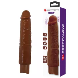 Реалистичный вибратор - Pretty Love Soren Realistic Vibrating Dildo Brown - 1