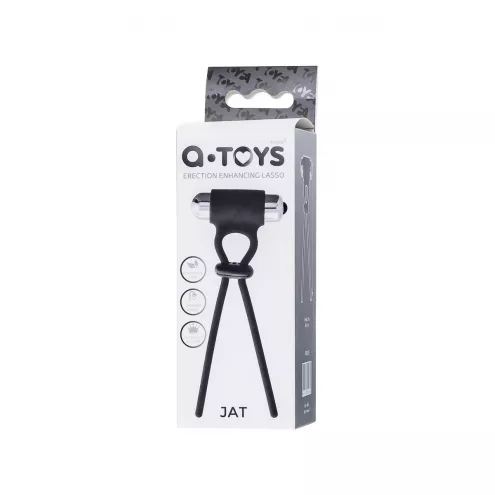 Ерекційна петля - A-Toys Erection enhancing lasso Jat, black