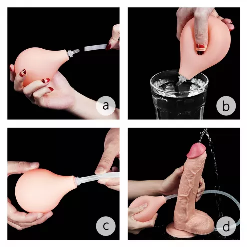 Фаллоимитатор с имитацией семяизвержения 10'' Squirt Extreme Dildo