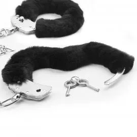 Наручники черные LUFFY LEG CUFFS - 4