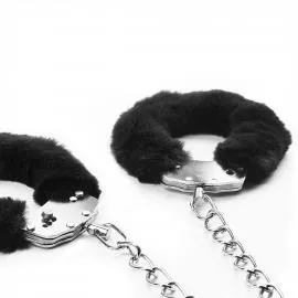 Наручники черные LUFFY LEG CUFFS - 7