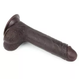 Фалоімітатор 7 Sliding Skin Dual Layer Dong – Black - 5