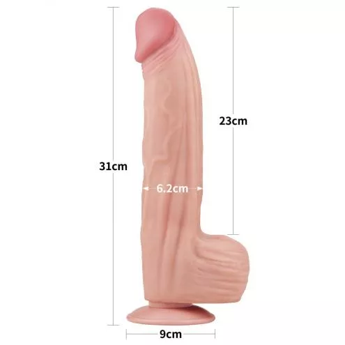 Фалоімітатор 12'' King Sized Sliding Skin Dual Layer Dong