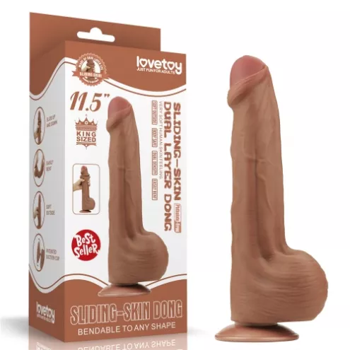 Фалоимитатор 11.5'' King Sized Sliding Skin Dual Layer Dong