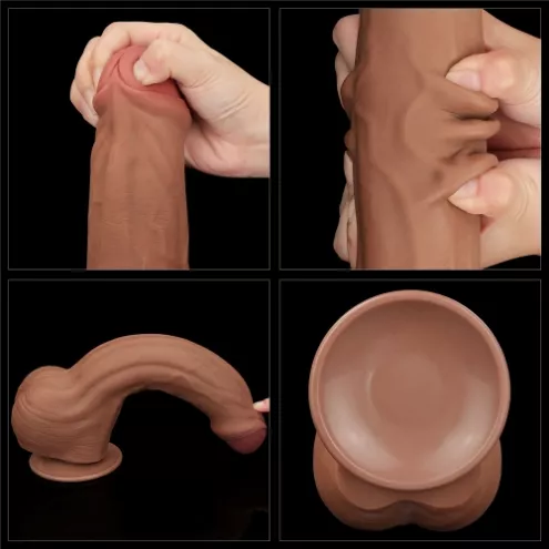 Фалоимитатор 11.5'' King Sized Sliding Skin Dual Layer Dong