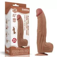 Фалоімітатор 12 King Sized Sliding Skin Dual Layer Dong