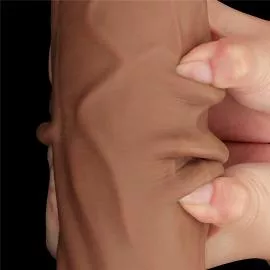 Фалоімітатор 12 King Sized Sliding Skin Dual Layer Dong - 7