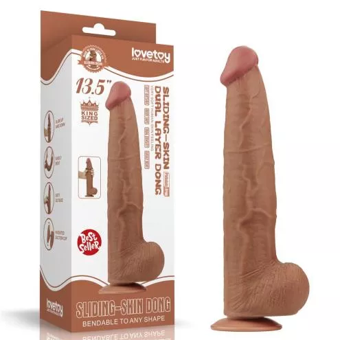 Фаллоимитатор 13.5 King Sized Sliding Skin Dual Layer Dong