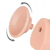 Фалоімітатор Sliding-Skin Dual Layer Dong 9.5 з мошонкою, тілесний
