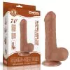 Фаллоимитатор Sliding-Skin Dual Layer Dong 7 с закрытой головкой, светло-коричневый