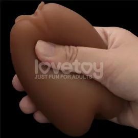 Двойной мастурбатор вагина анус SLIDER DOUBLE-ENDED Brown - 4