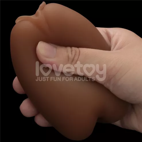 Подвійний мастурбатор вагіна анус SLIDER DOUBLE-ENDED Brown