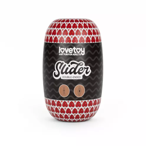 Двойной мастурбатор вагина анус SLIDER DOUBLE-ENDED Brown
