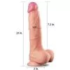 Фалоімітатор 10'' Dual layered Platinum Silicone Cock
