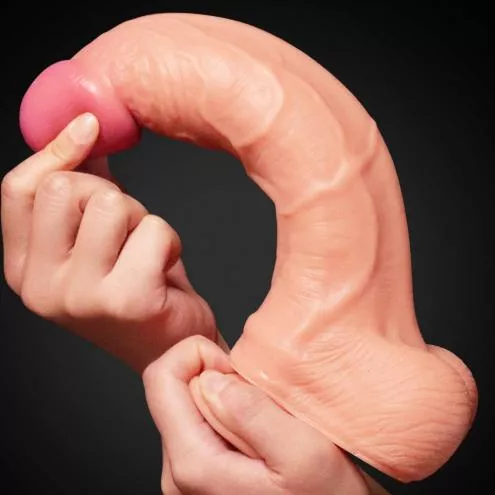 Фалоімітатор 10'' Dual layered Platinum Silicone Cock