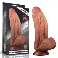 Фаллоимитатор 10'' Dual layered Platinum Silicone Cock 