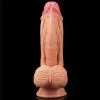 Фалоімітатор значного розміру 10'' Dual layered Platinum Silicone Cock – Flesh
