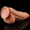 Фалоімітатор значного розміру 10'' Dual layered Platinum Silicone Cock – Flesh