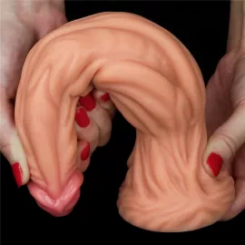 Фалоімітатор значного розміру 9.5 Dual layered Platinum Silicone Cock – Flesh - 8