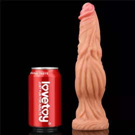 Фалоімітатор значного розміру 9.5 Dual layered Platinum Silicone Cock – Flesh - 4