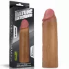 Насадка на пеніс Revolutionary Silicone Nature Extender 1.5, коричнева