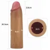 Насадка на пеніс Revolutionary Silicone Nature Extender 1.5, коричнева