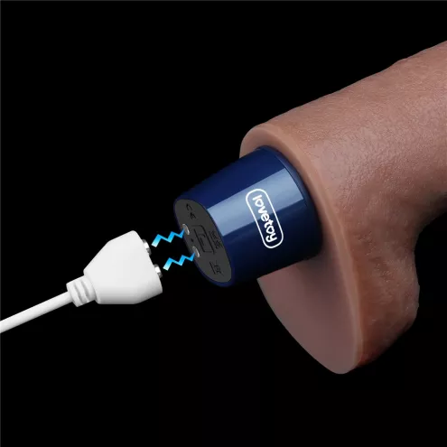 Вібратор 10.5 REAL SOFTEE VIBRATING DILDO
