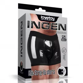 Труси для страпону Chic Strap-On shorts (28 - 31 inch waist) Black - 1