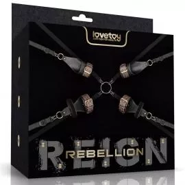 Бондажі фіксатори REBELLION REIGN UNDER MATTRESS RESTRAINT - 1