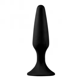 Анальная пробка LoveToy Small Anal Plug, силиконовая, черная - 2