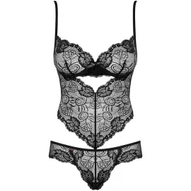 Боди Obsessive Alluria (Черный, L/XL) - 3