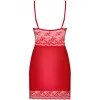 Комплект Obsessive Lovica chemise (Червоний, S/M)