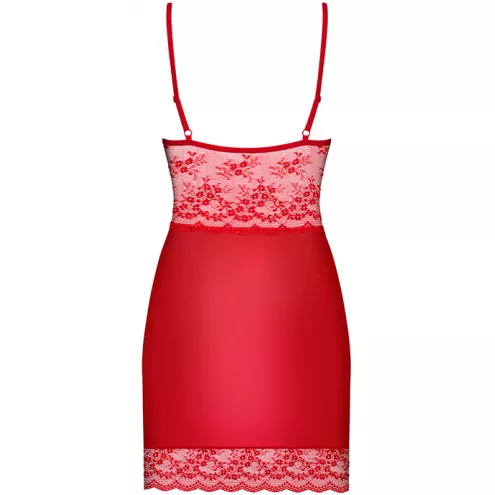 Комплект Obsessive Lovica chemise (Червоний, S/M)