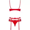 Комплект Obsessive Heartina set (Червоний, S/M)