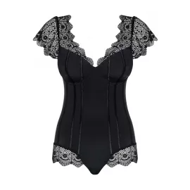 Боди Obsessive Moketta (Черный, L/XL) - 3