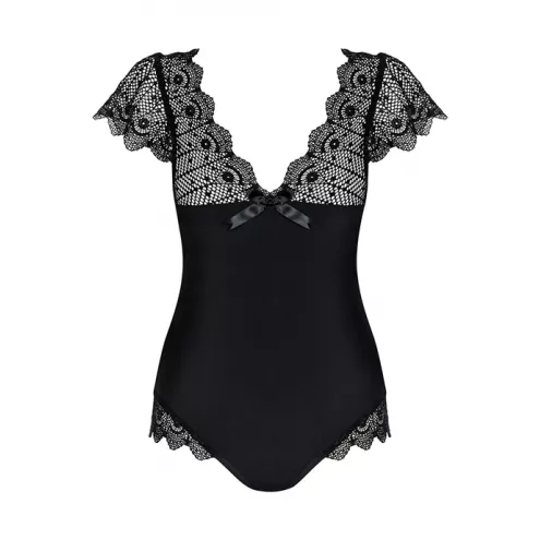 Боді Obsessive Moketta (Чорний, L/XL)