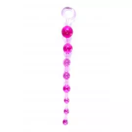 Анальная цепочка Jelly Anal 10 Beads Pink