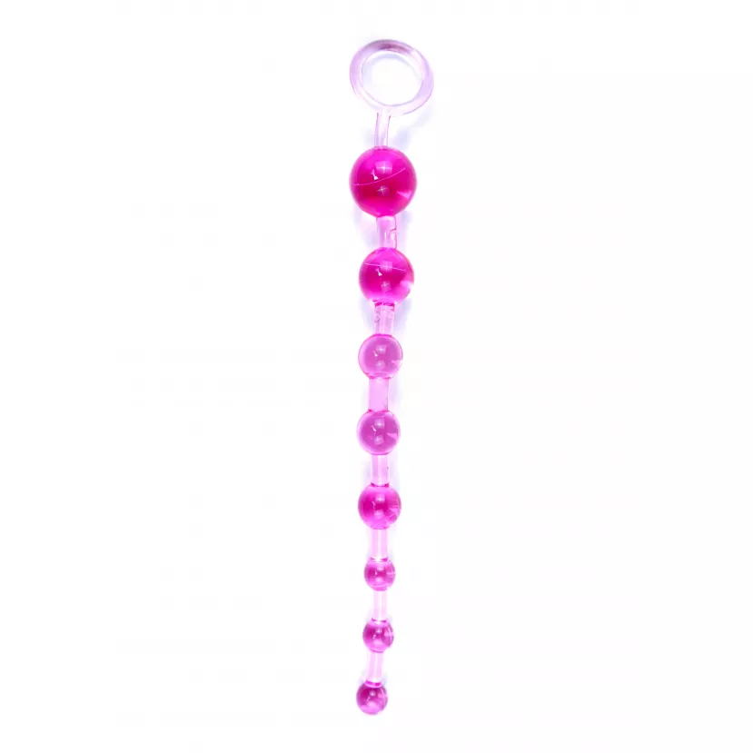 Анальная цепочка Jelly Anal 10 Beads Pink