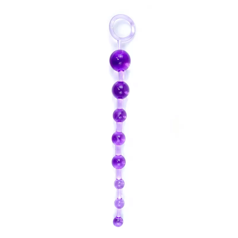 Анальний ланцюжок Jelly Anal 10 Beads Purple