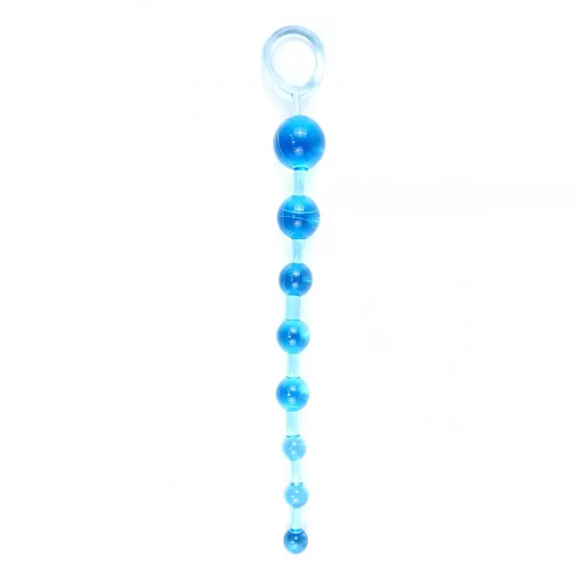 Анальний ланцюжок Jelly Anal 10 Beads Blue