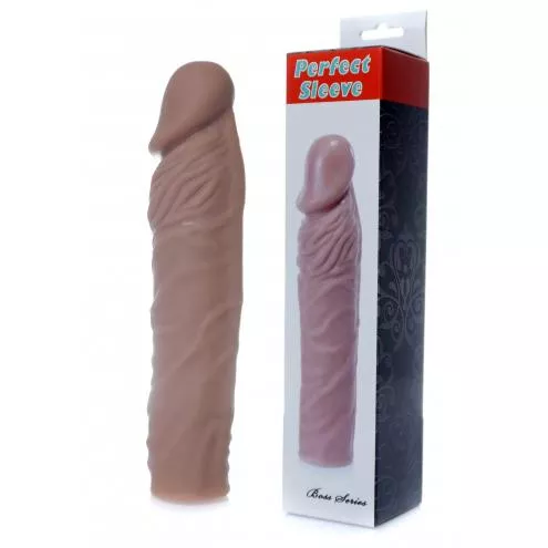 Насадка на пенис Perfect Sleeve Mulatto extends 7 cm