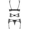 Комплект Obsessive Frivolla set (Чорний, S/M)