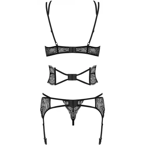 Комплект Obsessive Frivolla set (Чорний, S/M)