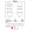 Комплект Obsessive Frivolla set (Чорний, S/M)