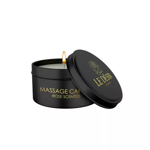 Массажная свеча - Le Desir Erotic Massage Candle Rose Scented, 100 г