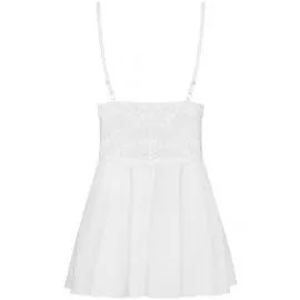 Комплект Obsessive 810-BAB-2 babydoll (Белый, S/M) - 4