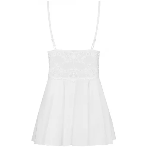 Комплект Obsessive 810-BAB-2 babydoll (Білий,  L/XL)