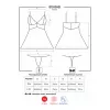 Комплект Obsessive 810-BAB-2 babydoll (Білий,  L/XL)