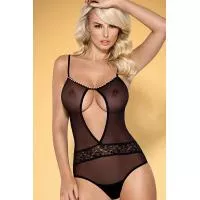 Боді Obsessive 812-TED-1 (Чорний, L/XL)